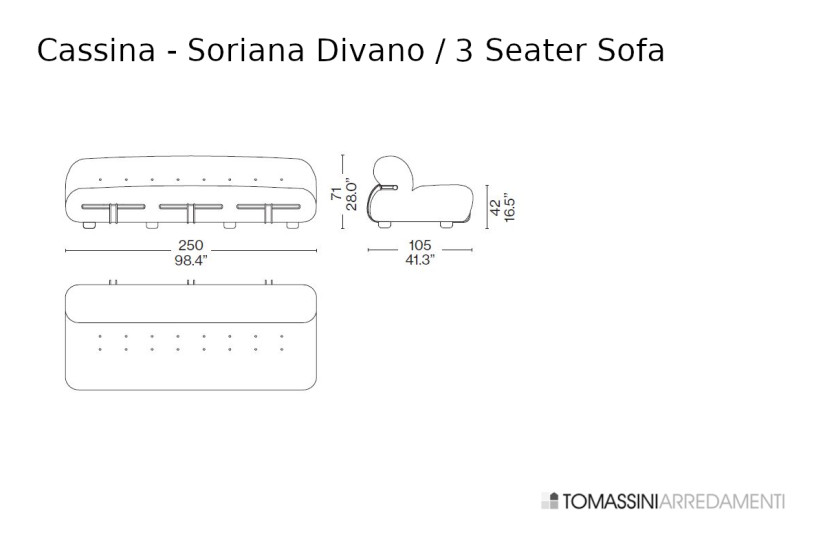 Soriana Sofa Cassina - 9