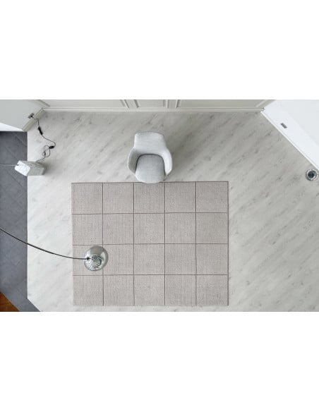 Poltrona Caratos in tessuto grigio melange  - 5