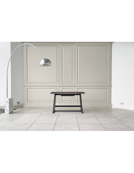 Bureau Recipio en bois laqué noir - 1