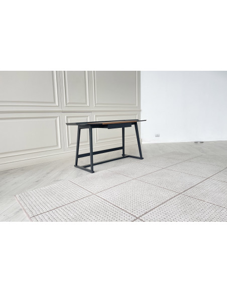 Bureau Recipio en bois laqué noir - 2