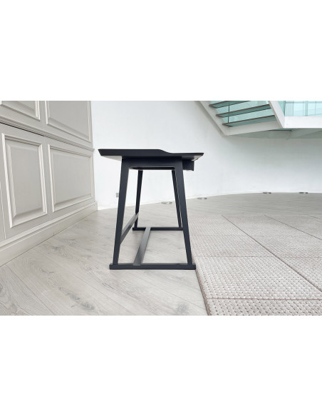 Bureau Recipio en bois laqué noir - 3