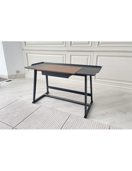 Scrittoio Recipio in legno laccato nero  - 4