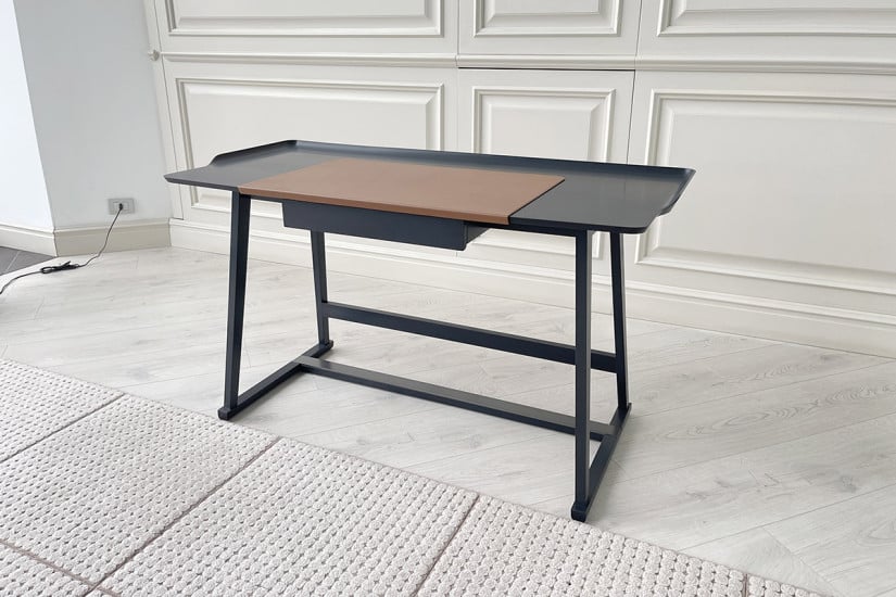 Scrittoio Recipio in legno laccato nero  - 4