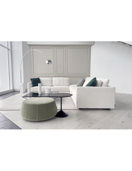 Divano Alexander in tessuto bianco sporco (Offerta Expo)  - 1