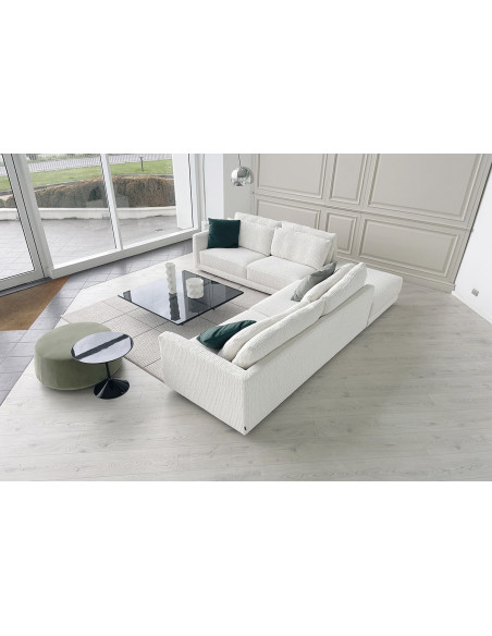 Canapé Alexander en tissu blanc sale (Offre Expo) - 3