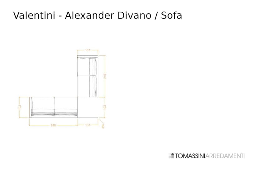Divano Alexander in tessuto bianco sporco (Offerta Expo)  - 7
