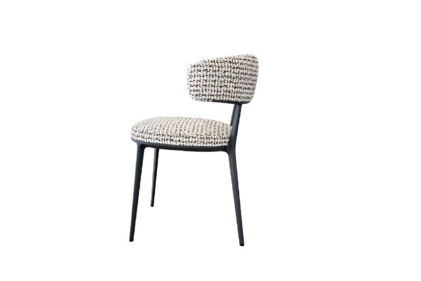 Caratos White/Hazelnut Fabric Chair (Expo Offer) Maxalto - 6