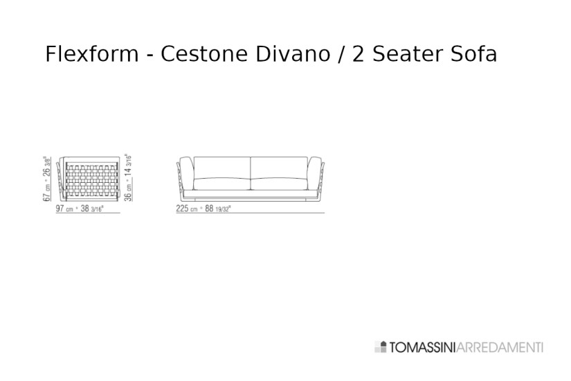 Cestone Sofa Flexform - 7