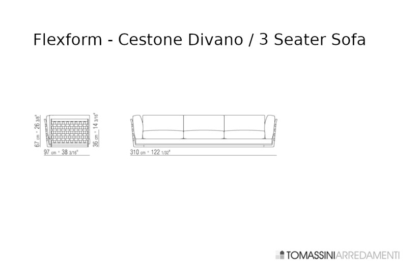 Cestone Sofa Flexform - 8