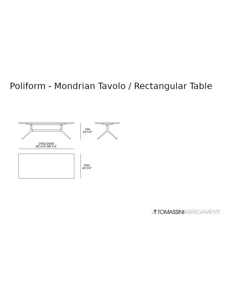 Mondrian Table Poliform - 5