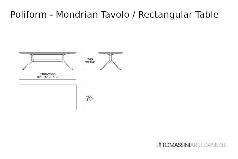 Mondrian Table Poliform - 5