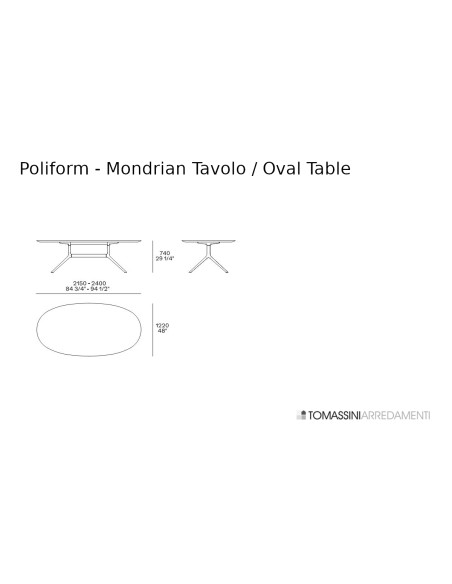 Table Mondrian Poliform - 6