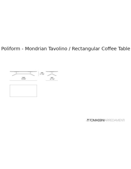 Mondrian Coffee Table Poliform - 7
