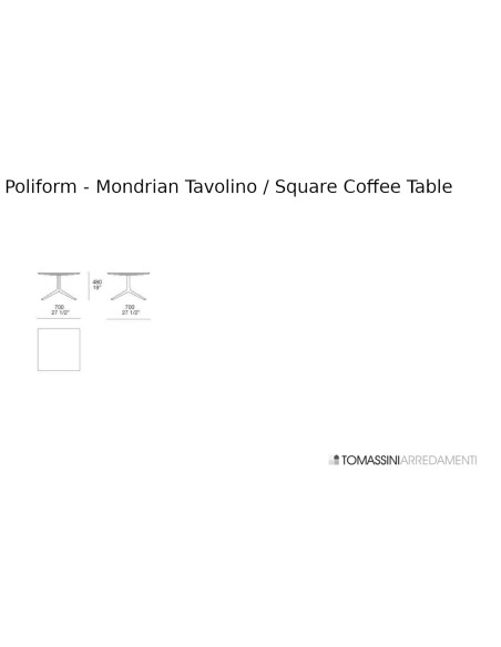 Tavolino Mondrian Poliform - 8