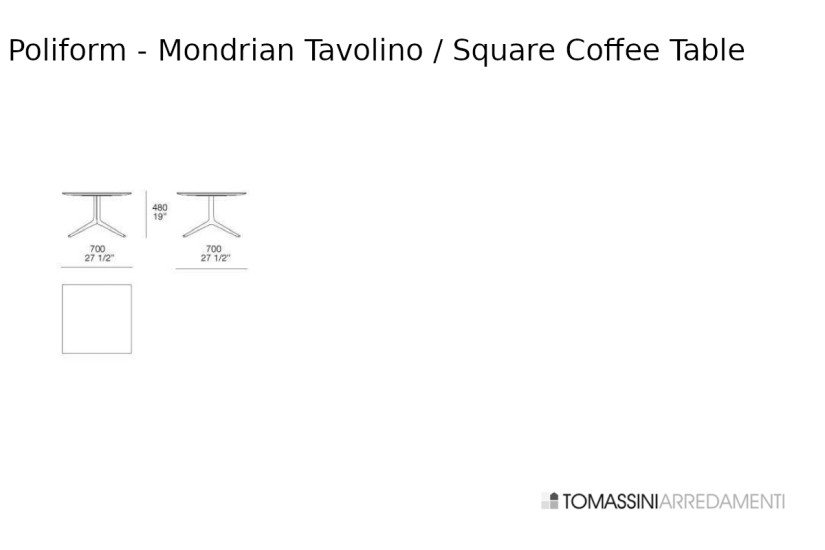 Tavolino Mondrian Poliform - 8