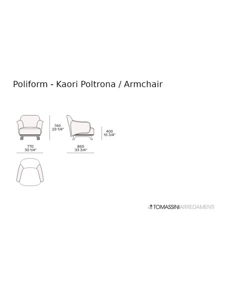 Poltrona Kaori Poliform - 3