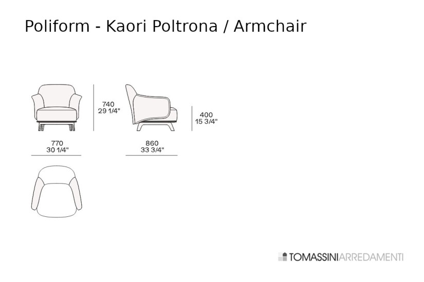Fauteuil Kaori Poliform - 3