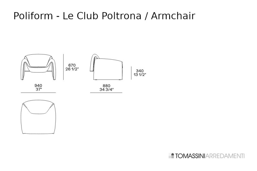 Poltrona Le Club Poliform - 4