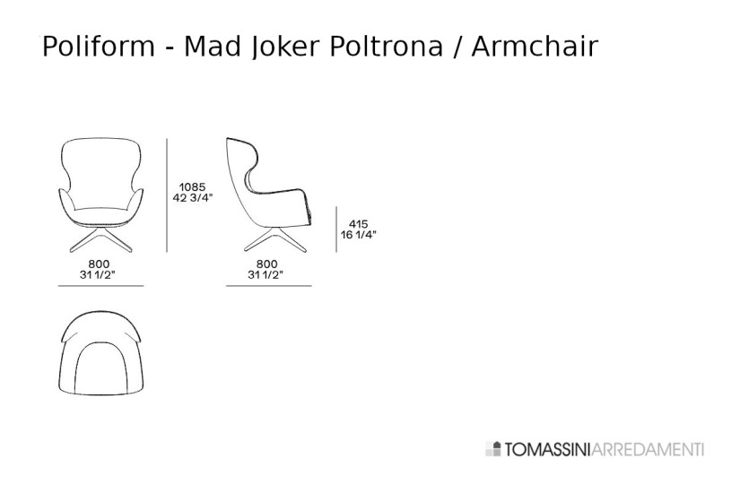 Fauteuil Mad Joker Poliform - 4
