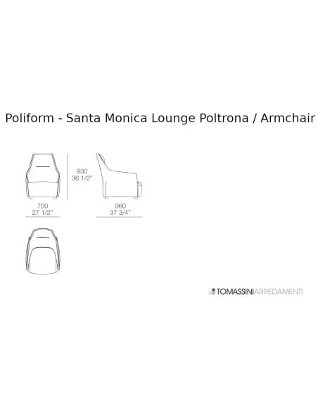 Poltrona Santa Monica Lounge Poliform - 2