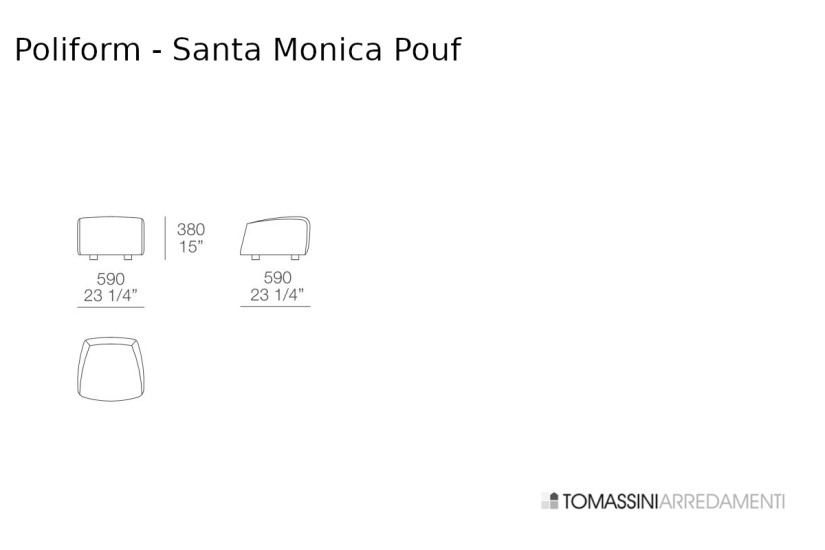 Fauteuil Santa Monica Lounge Poliform - 3