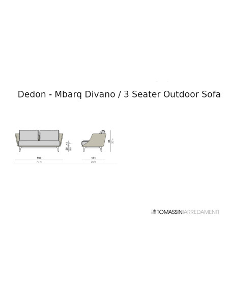 Divano Outdoor Mbarq Dedon - 4