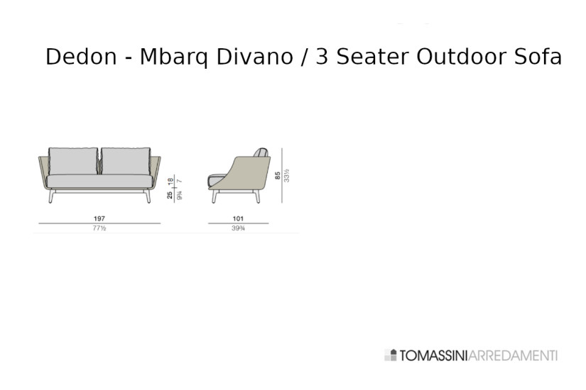 Divano Outdoor Mbarq Dedon - 4