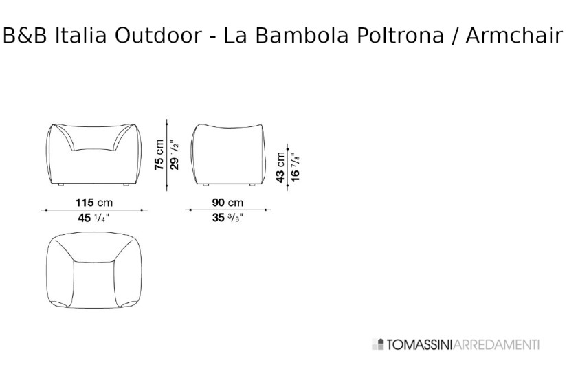 Poltrona Outdoor La Bambola B&B Italia Outdoor - 5