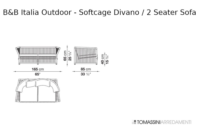 Canapé d'extérieur Softcage B&B Italia Outdoor - 7