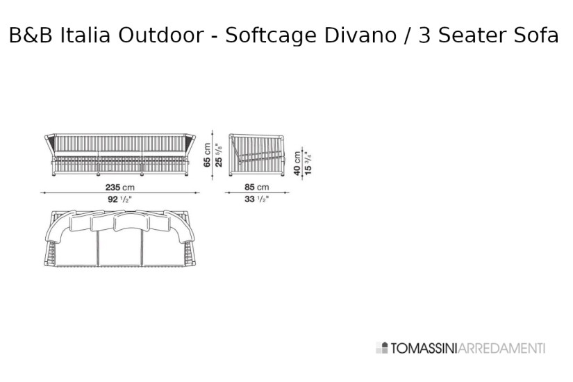 Canapé d'extérieur Softcage B&B Italia Outdoor - 8