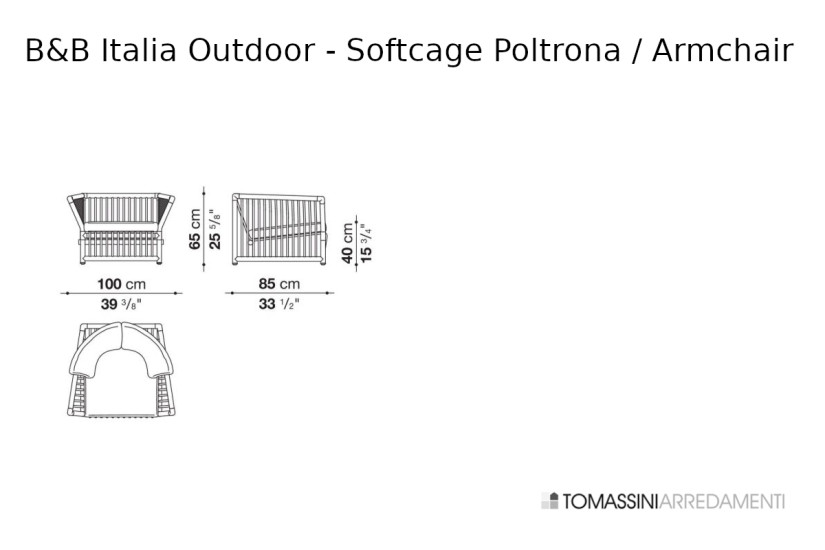 Softcage Outdoor Armchair B&B Italia Outdoor - 5