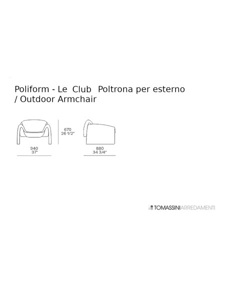 Fauteuil d'extérieur Le Club Poliform - 4