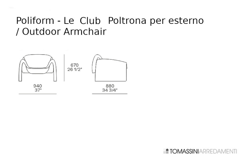 Poltrona Outdoor Le Club Poliform - 4