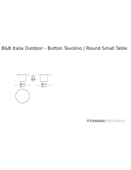 Tavolini Outdoor Button Tables B&B Italia Outdoor - 9
