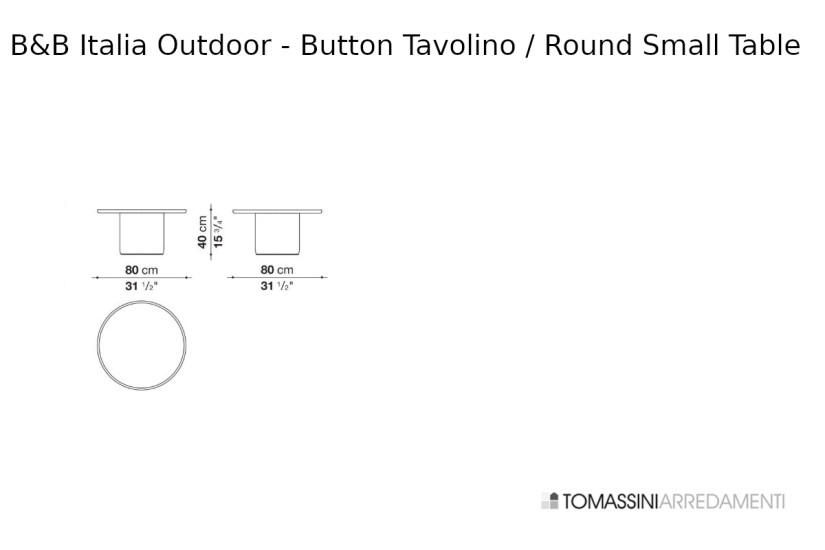 Tables d'extérieur Button Tables B&B Italia Outdoor - 9