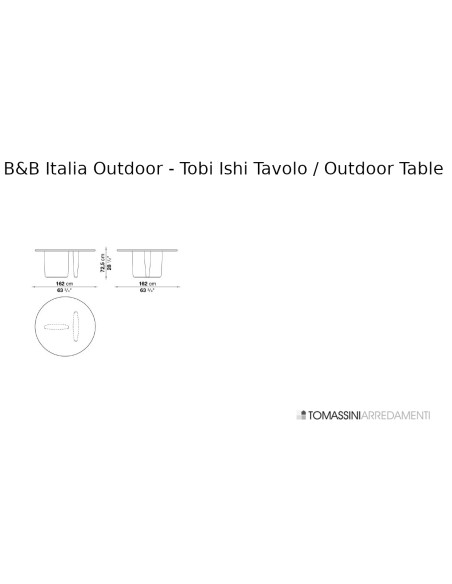 Tobi-Ishi Outdoor Table B&B Italia Outdoor - 4