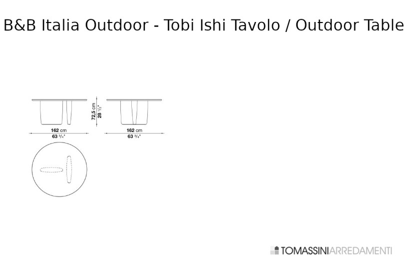 Tobi-Ishi Outdoor Table B&B Italia Outdoor - 4