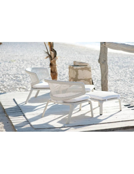 Fauteuil Club pour extérieur Seashell Dedon - 3