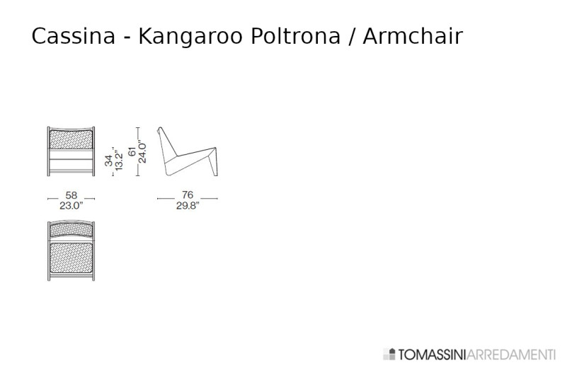 Kangaroo Armchair Cassina - 5