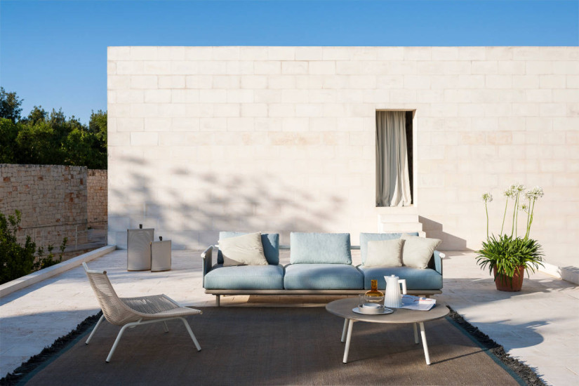 Eden Outdoor 3 Seater Sofa Roda - 4