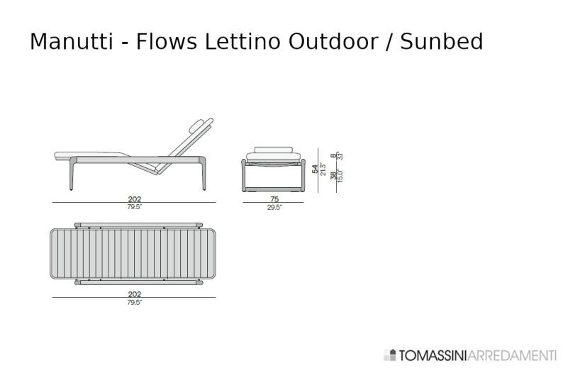 Flows Outdoor Sunbed Manutti - 5