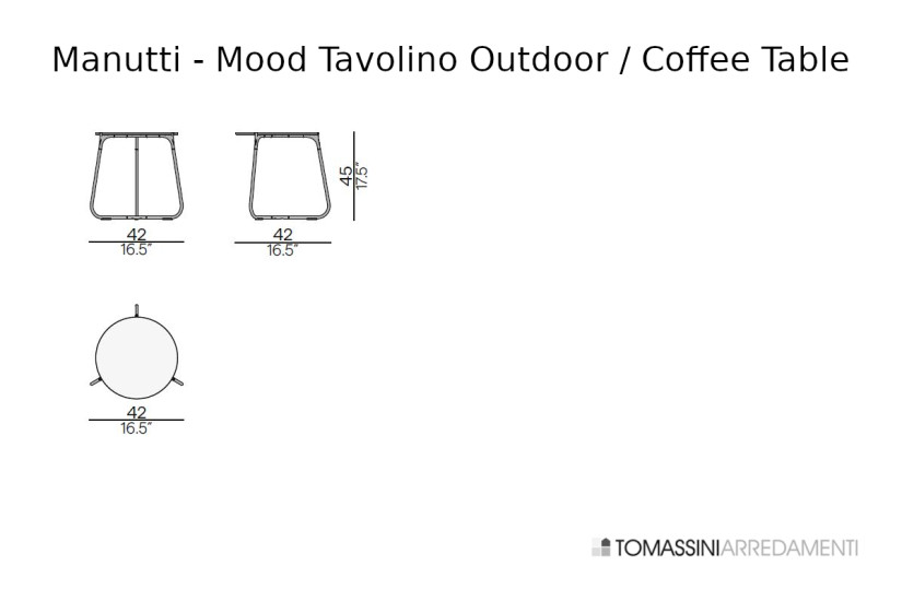 Mood Outdoor Coffee Table Manutti - 6