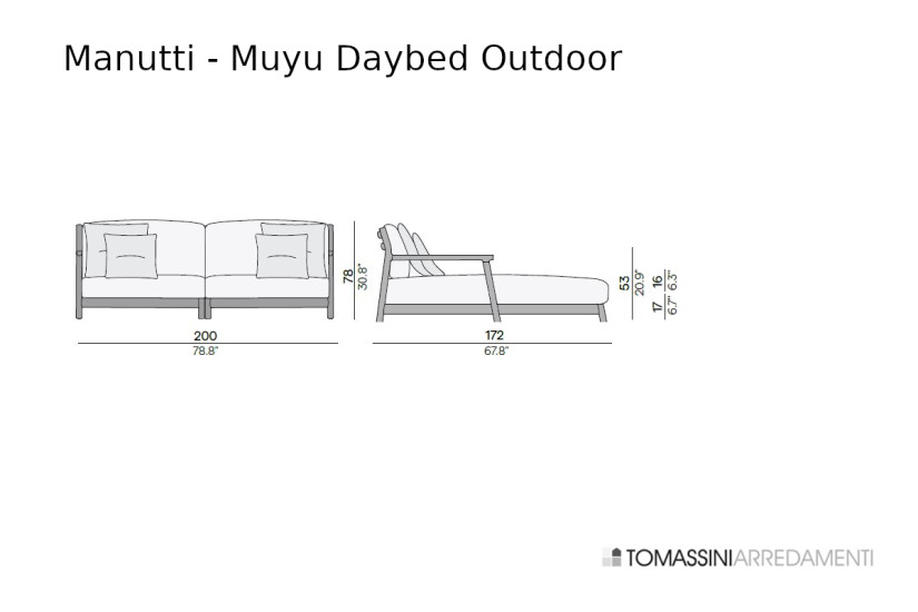 Daybed Outdoor Muyu Manutti - 3