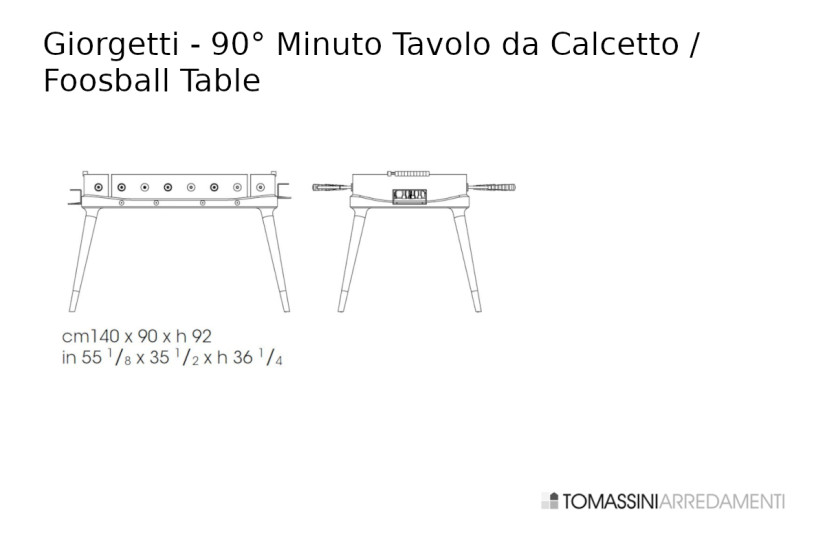 Tavolo da Calcetto 90° Minuto Giorgetti - 4