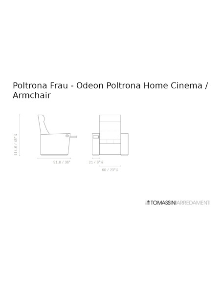 Poltrona Home Cinema Odeon Poltrona Frau - 7