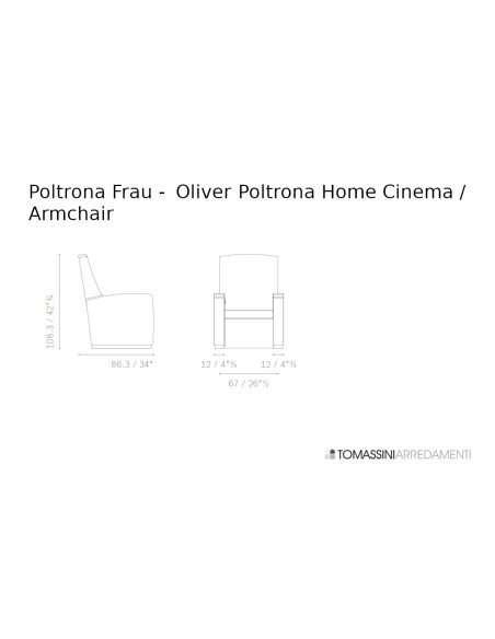 Poltrona Home Cinema Oliver Poltrona Frau - 7