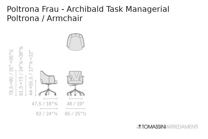 Poltrona Archibald Task Managerial Poltrona Frau - 6