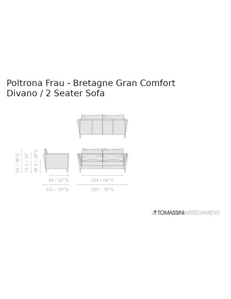 Divano Bretagne Gran Comfort Poltrona Frau - 6