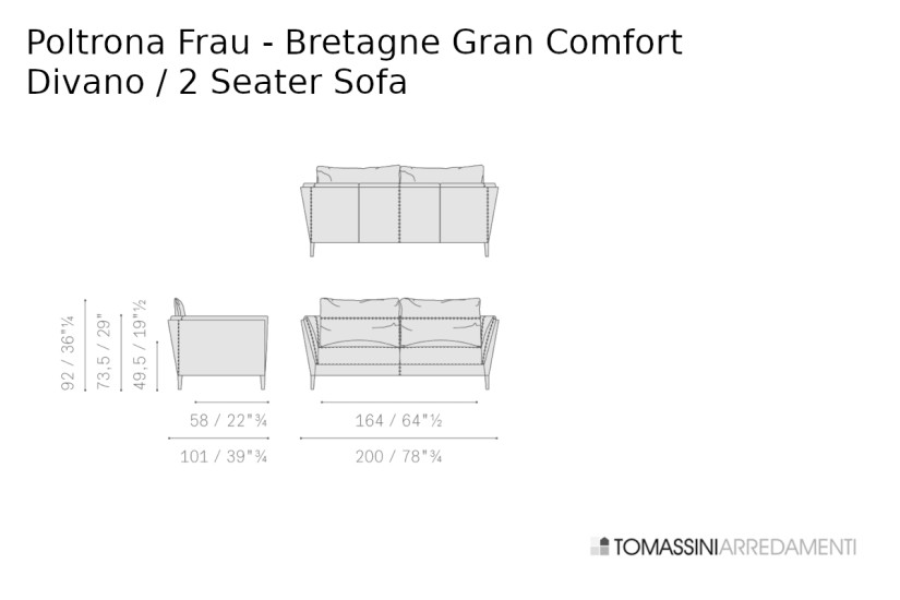 Divano Bretagne Gran Comfort Poltrona Frau - 6