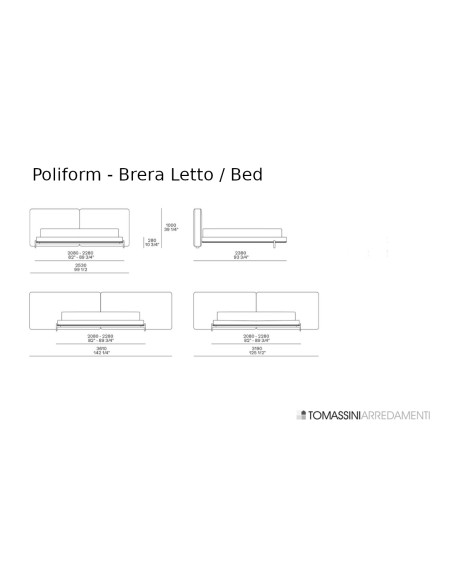 Letto Brera Poliform - 1
